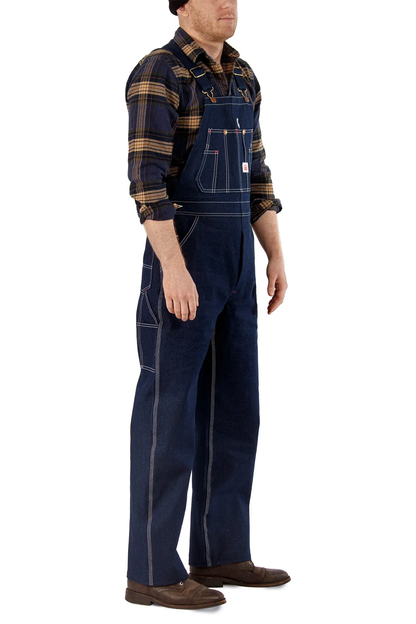 #966/#980 Classic Blue Denim Bib Overalls (28"-60" Waist)