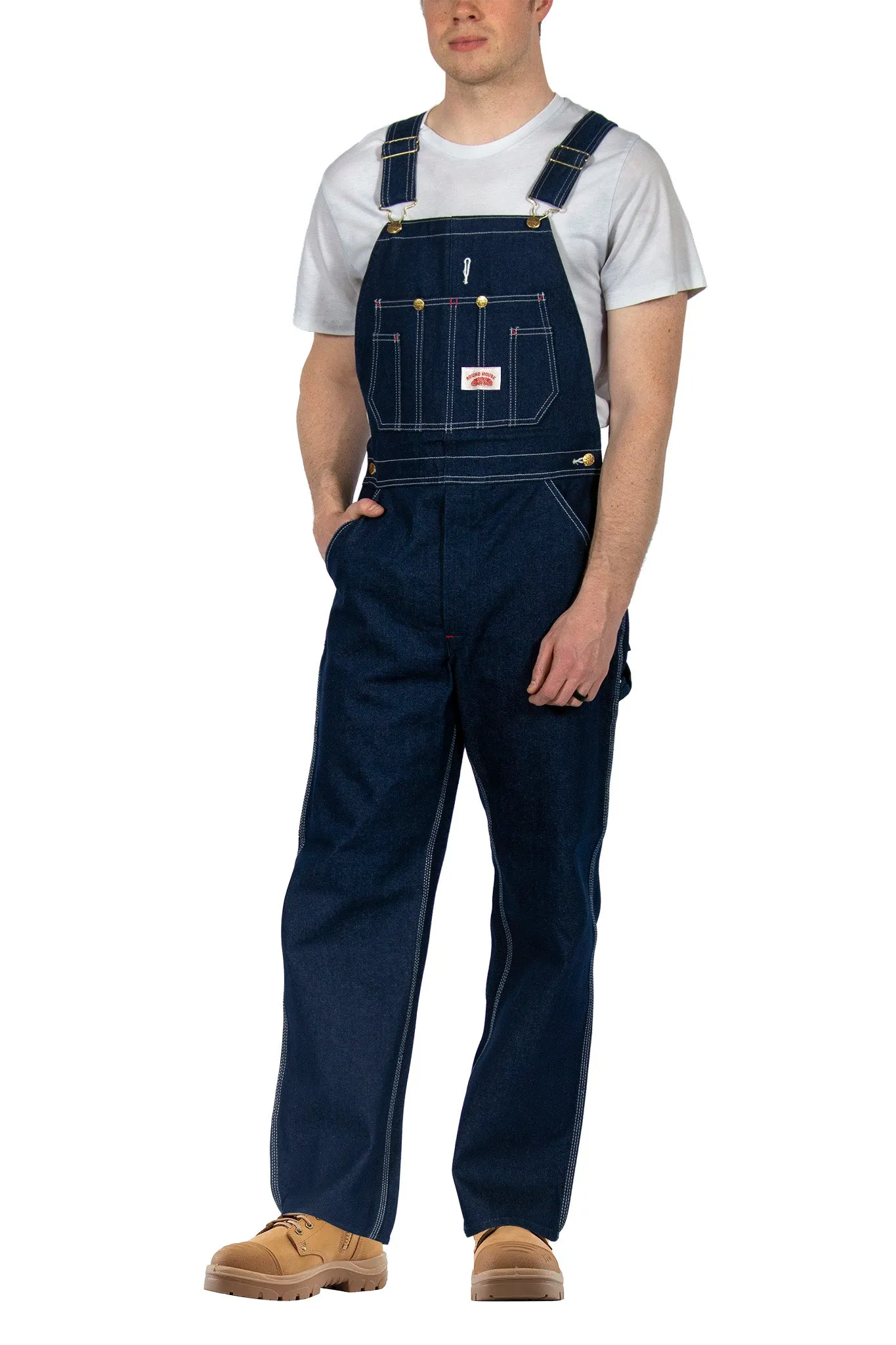 #966/#980 Classic Blue Denim Bib Overalls (28"-60" Waist)