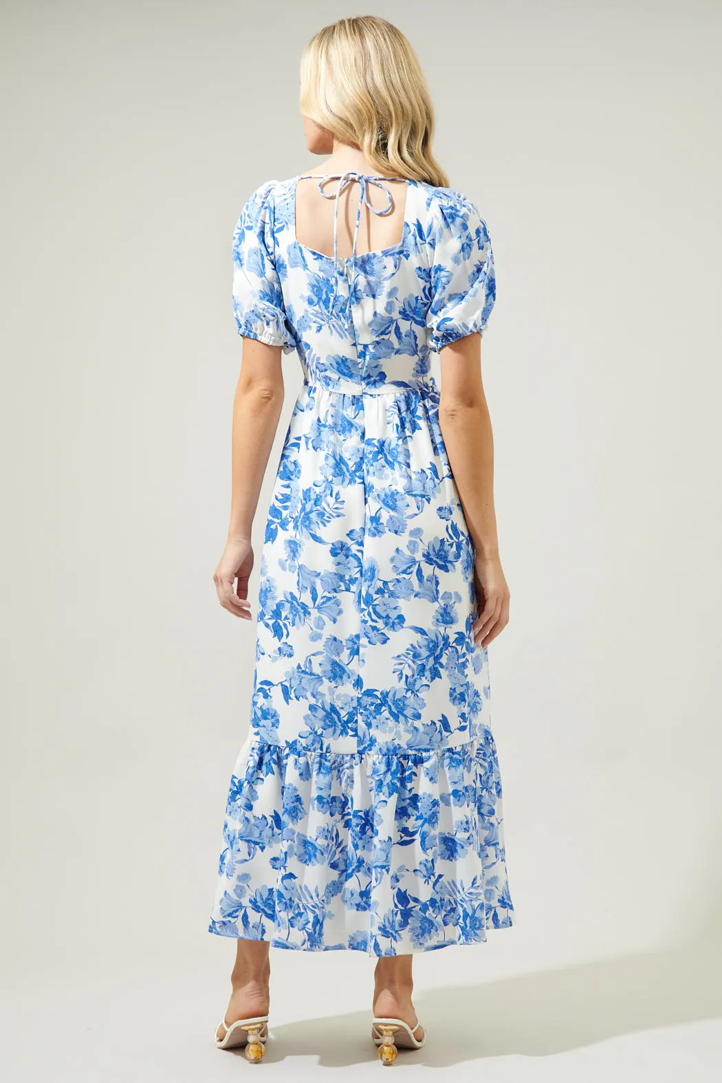 Antoinette Floral Sweetheart Lynette Maxi Dress