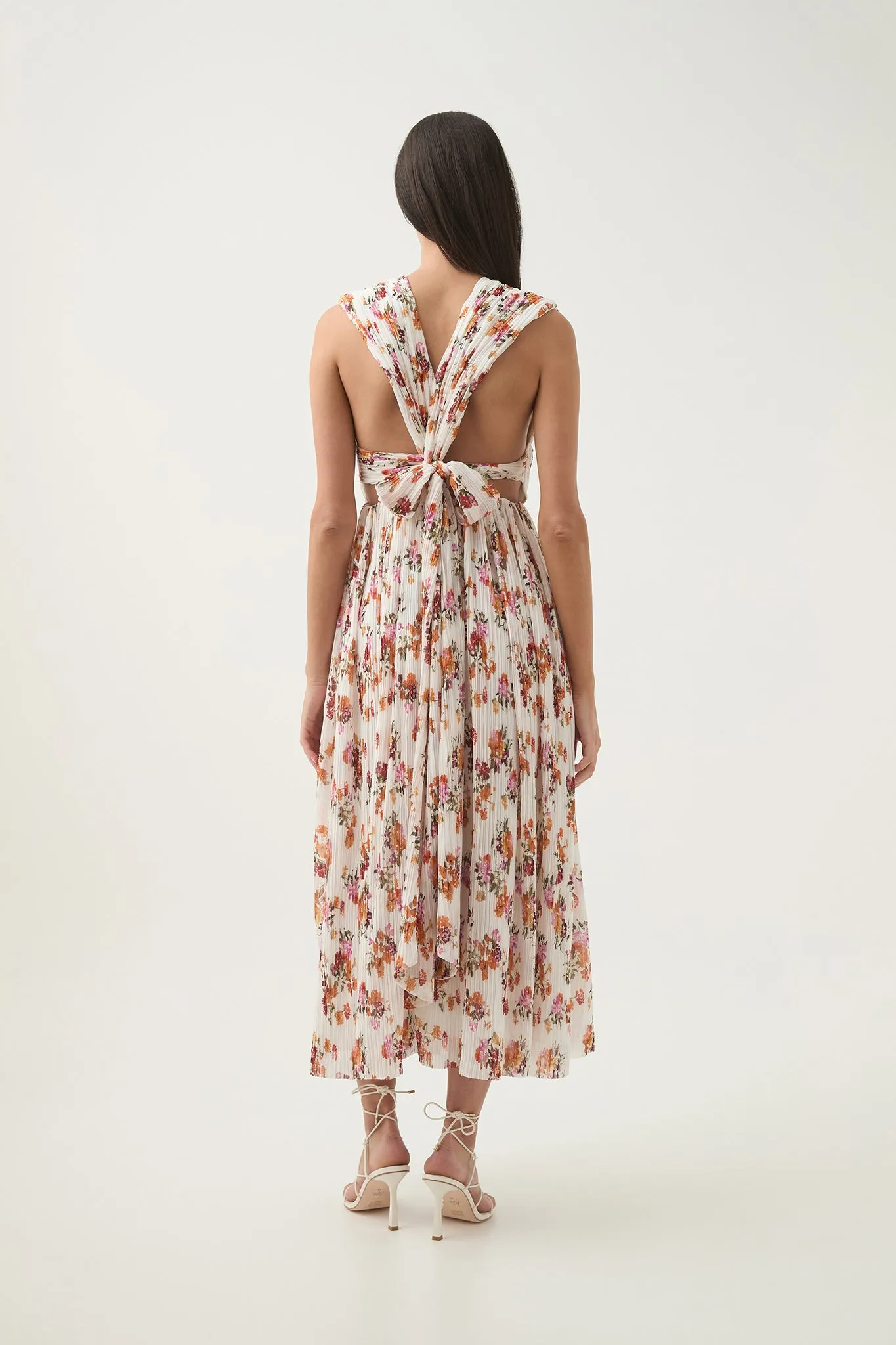 Becoming Bow Back Midi Dress