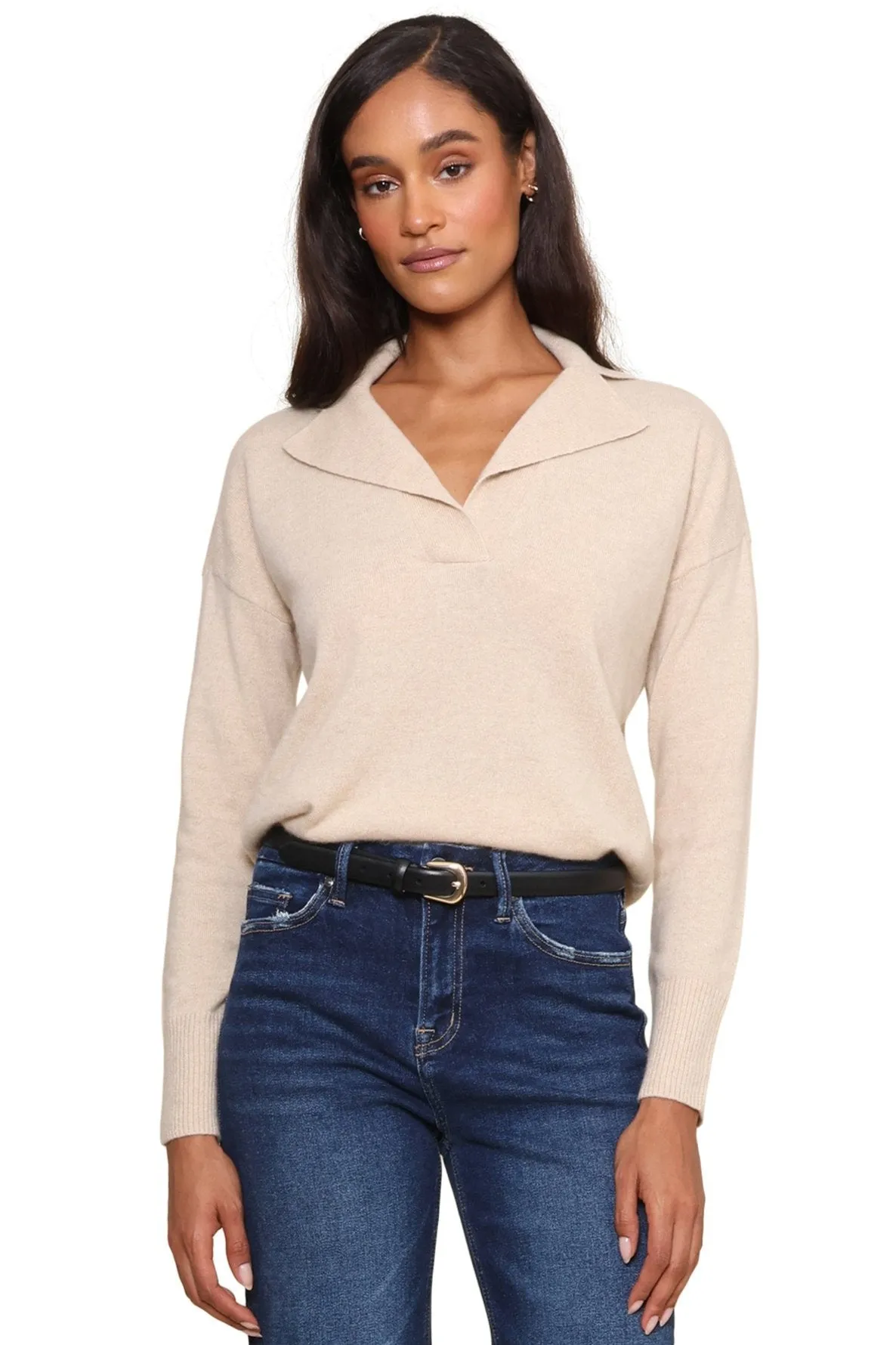 Bella Notched Collar Cashmere