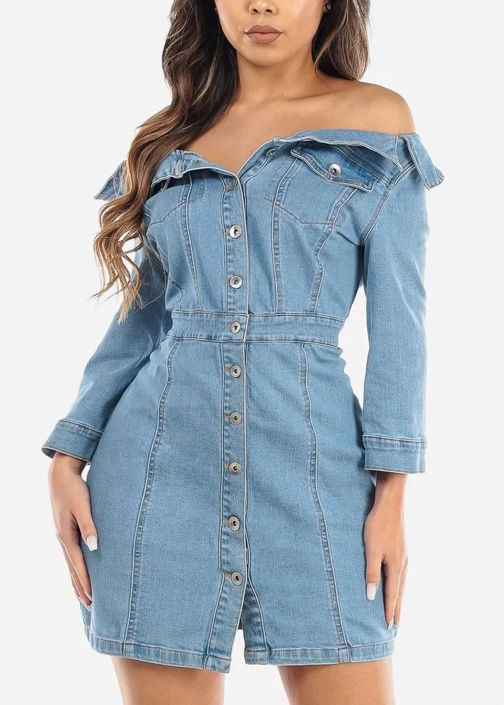 BOOHOO DENIM DRESS