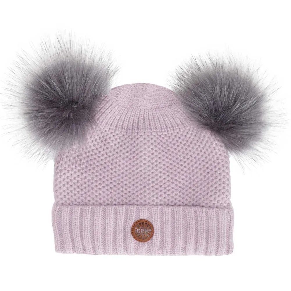 Calikids Cashmere-Feel Soft Touch Pom Pom Winter Hat