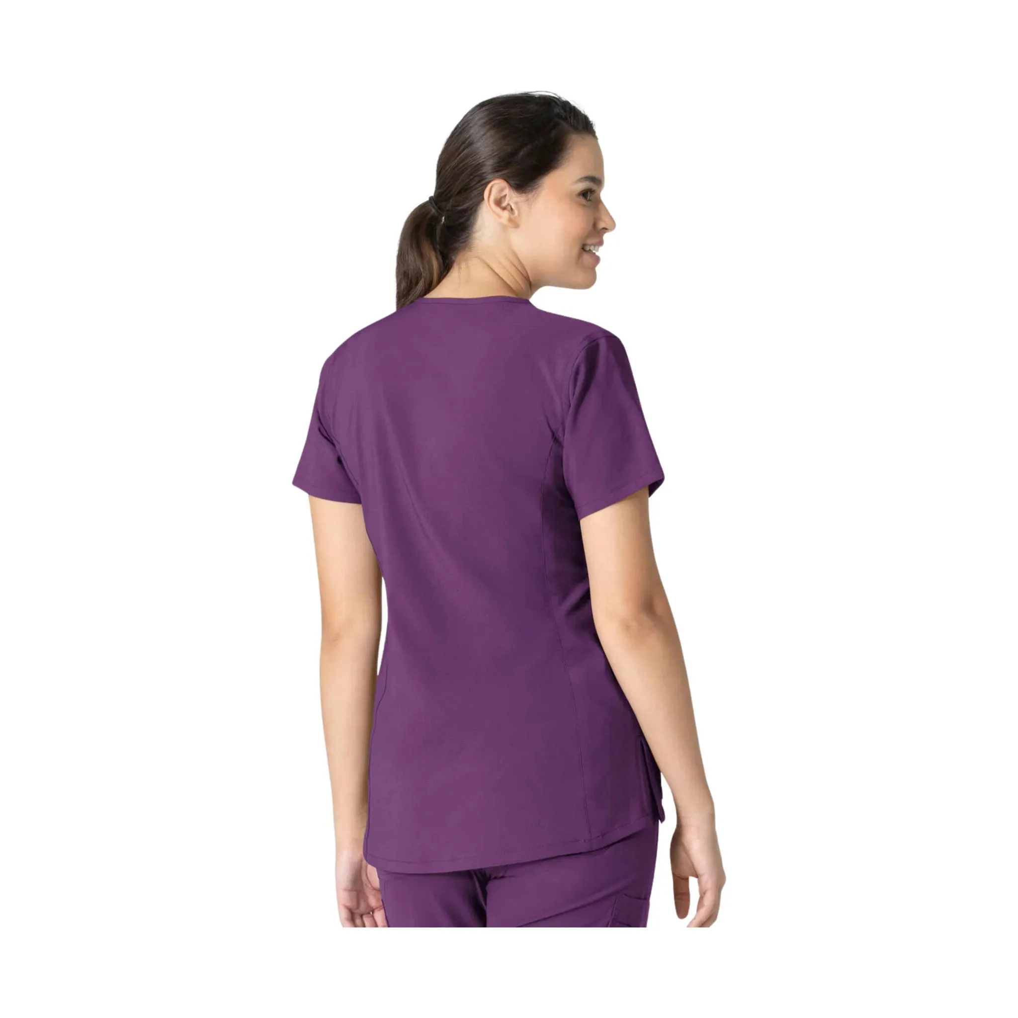 Carhartt Force Women's Notch Neck Tunic Scrub Top - Eggplant