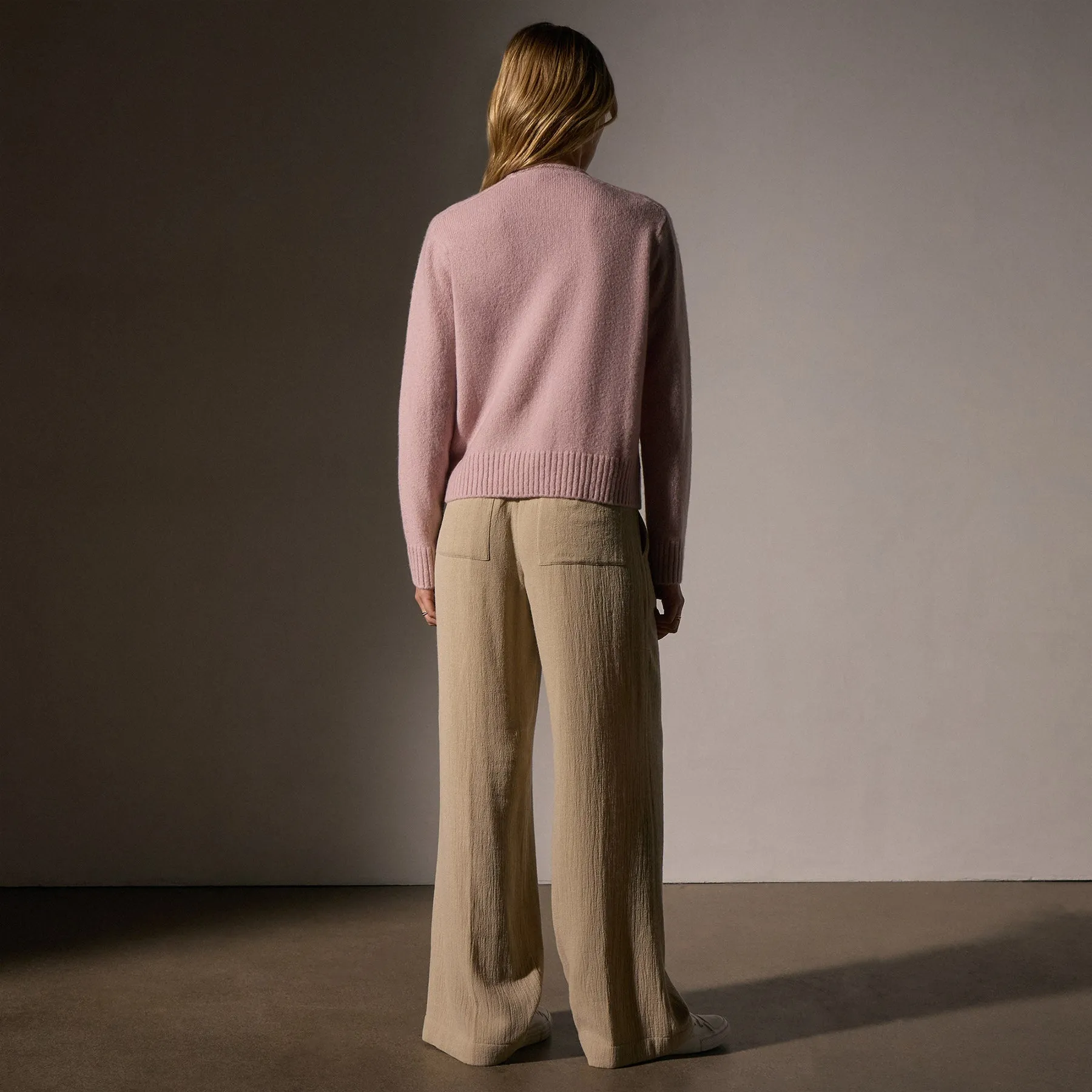 Cashmere Soft V Sweater - Degas