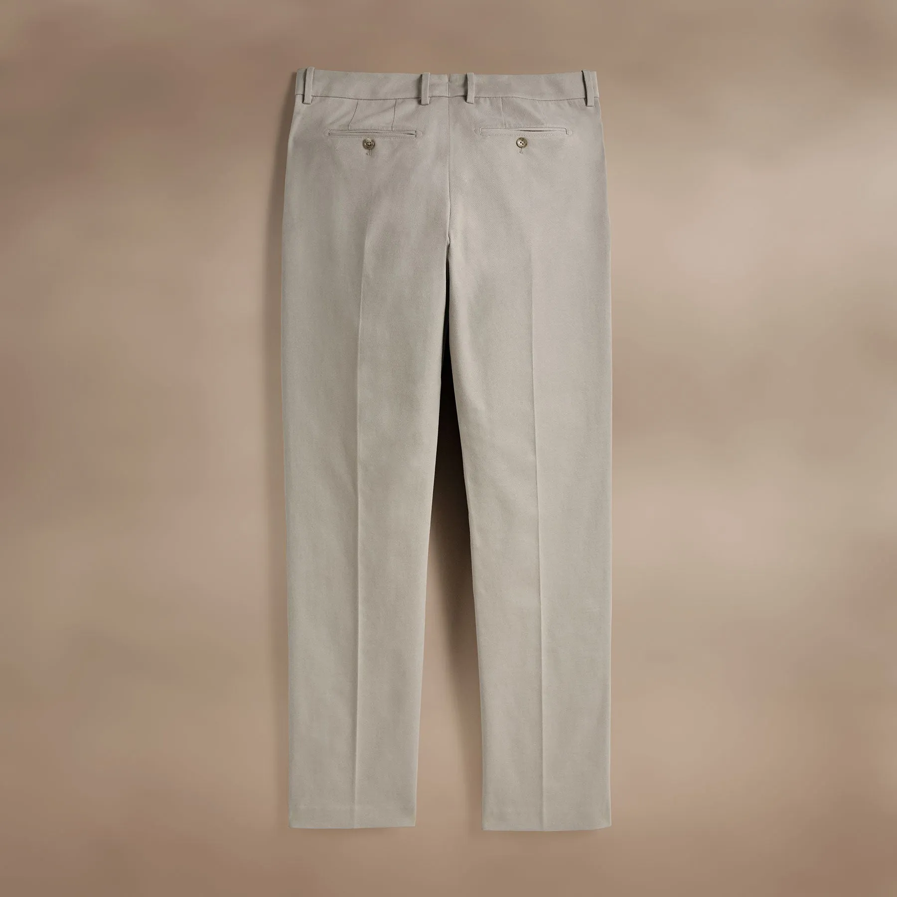 Cashmere Touch Twill Trouser - Light Tan