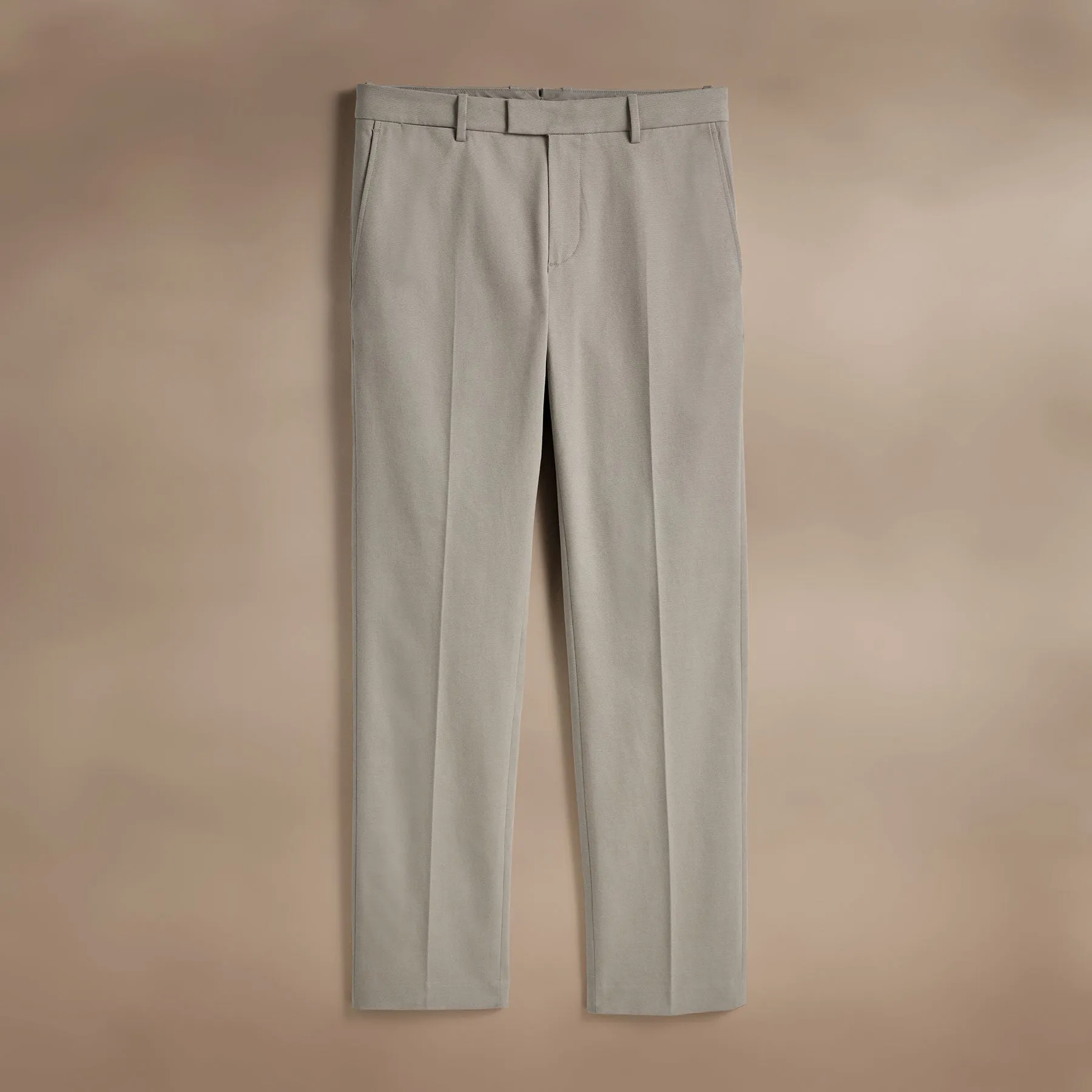 Cashmere Touch Twill Trouser - Light Tan