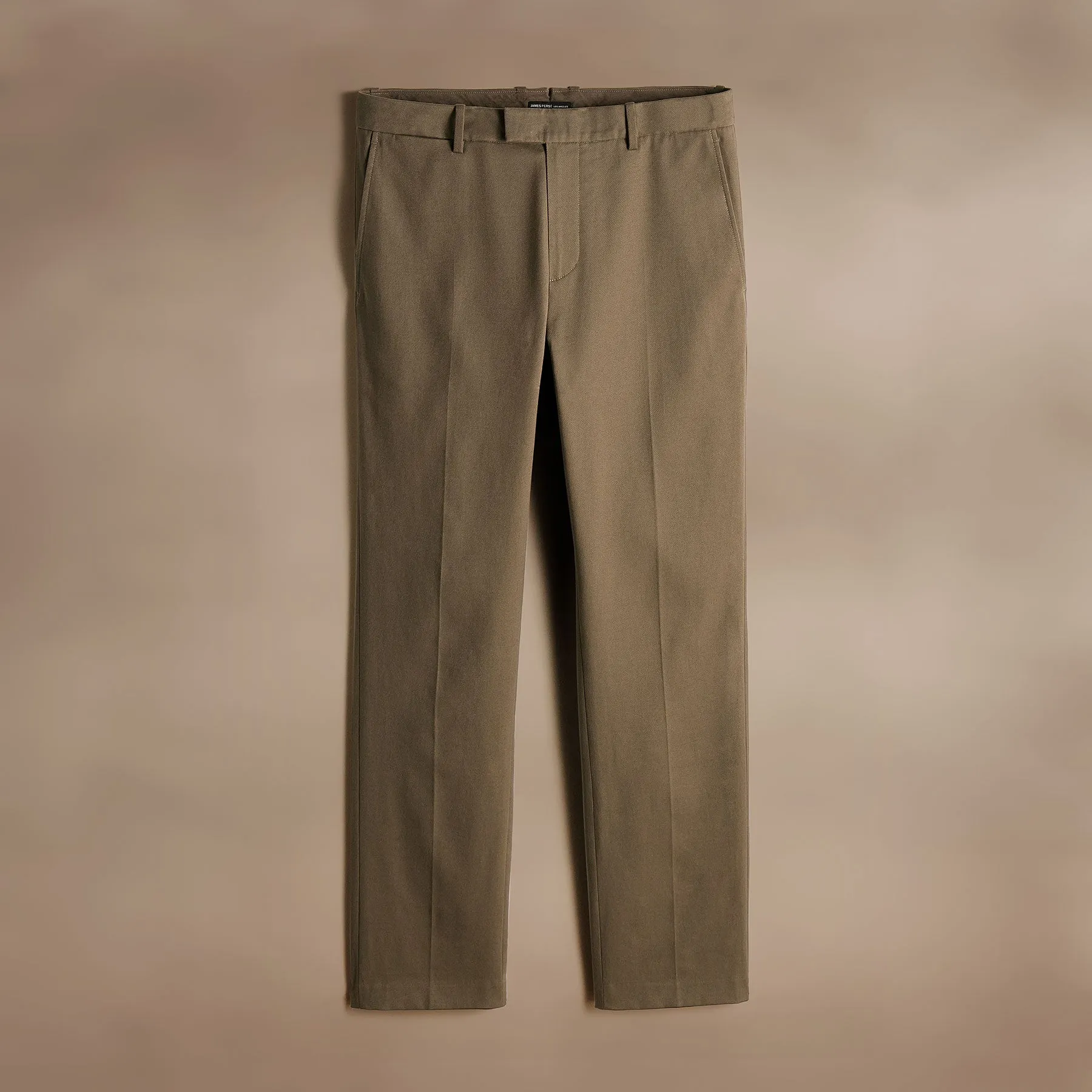 Cashmere Touch Twill Trouser - Mushroom