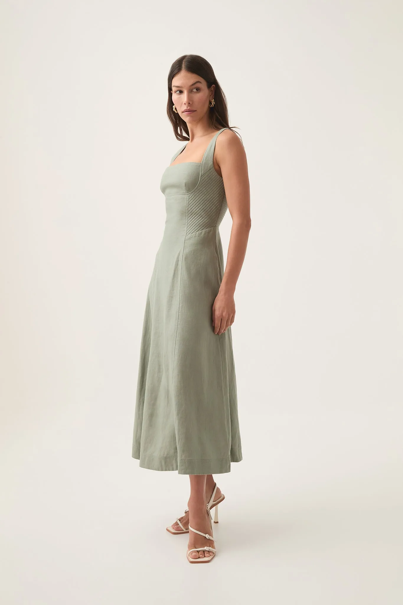 Clover Corded Midi Dress