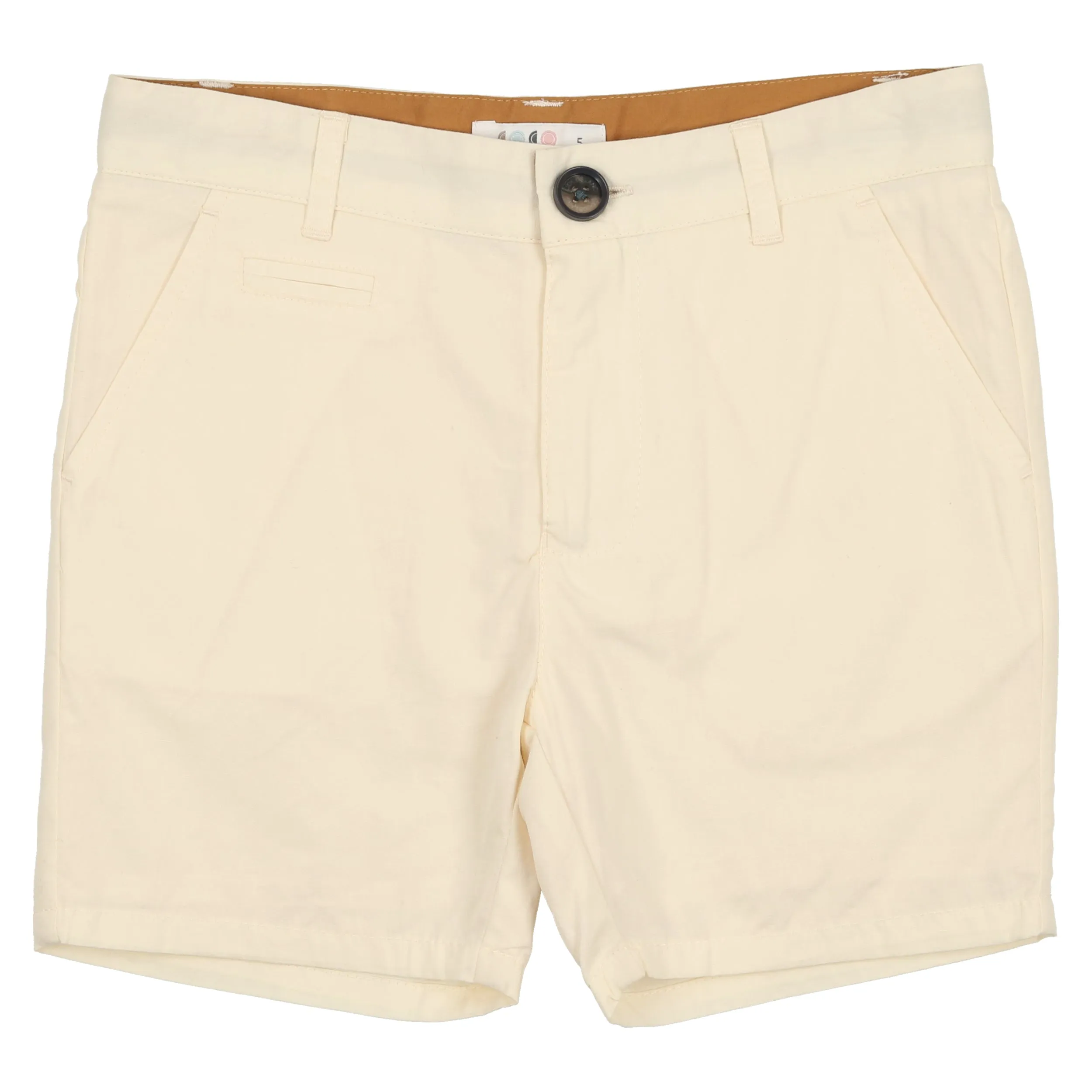 Cream Poplin Shorts