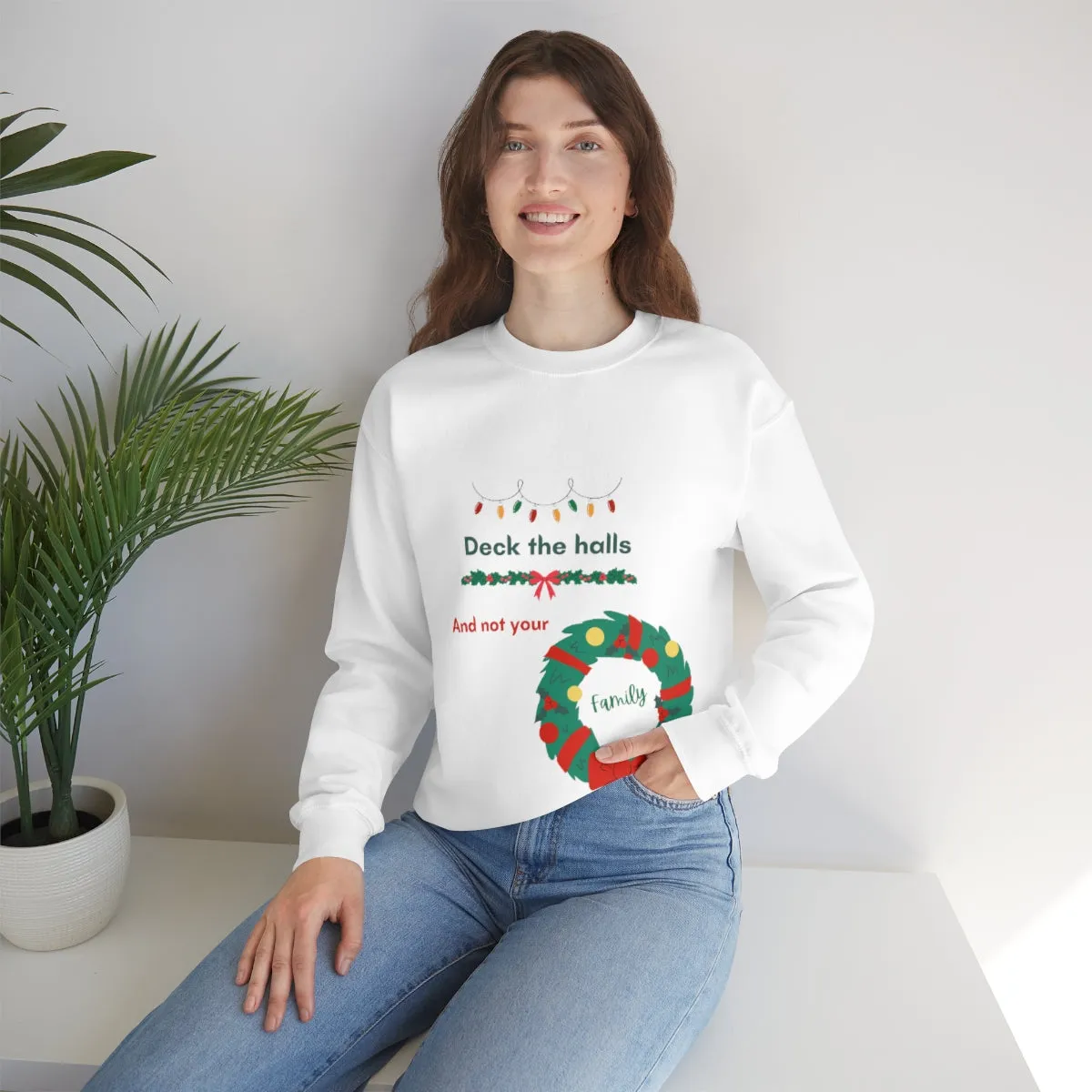 deck the halls Unisex Heavy Blend™ Crewneck Sweatshirt