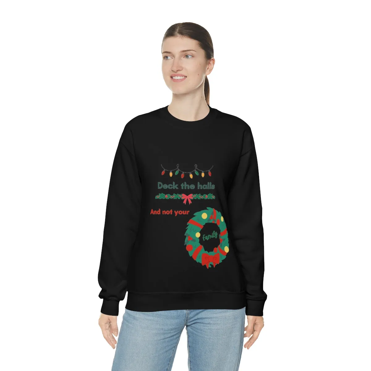 deck the halls Unisex Heavy Blend™ Crewneck Sweatshirt