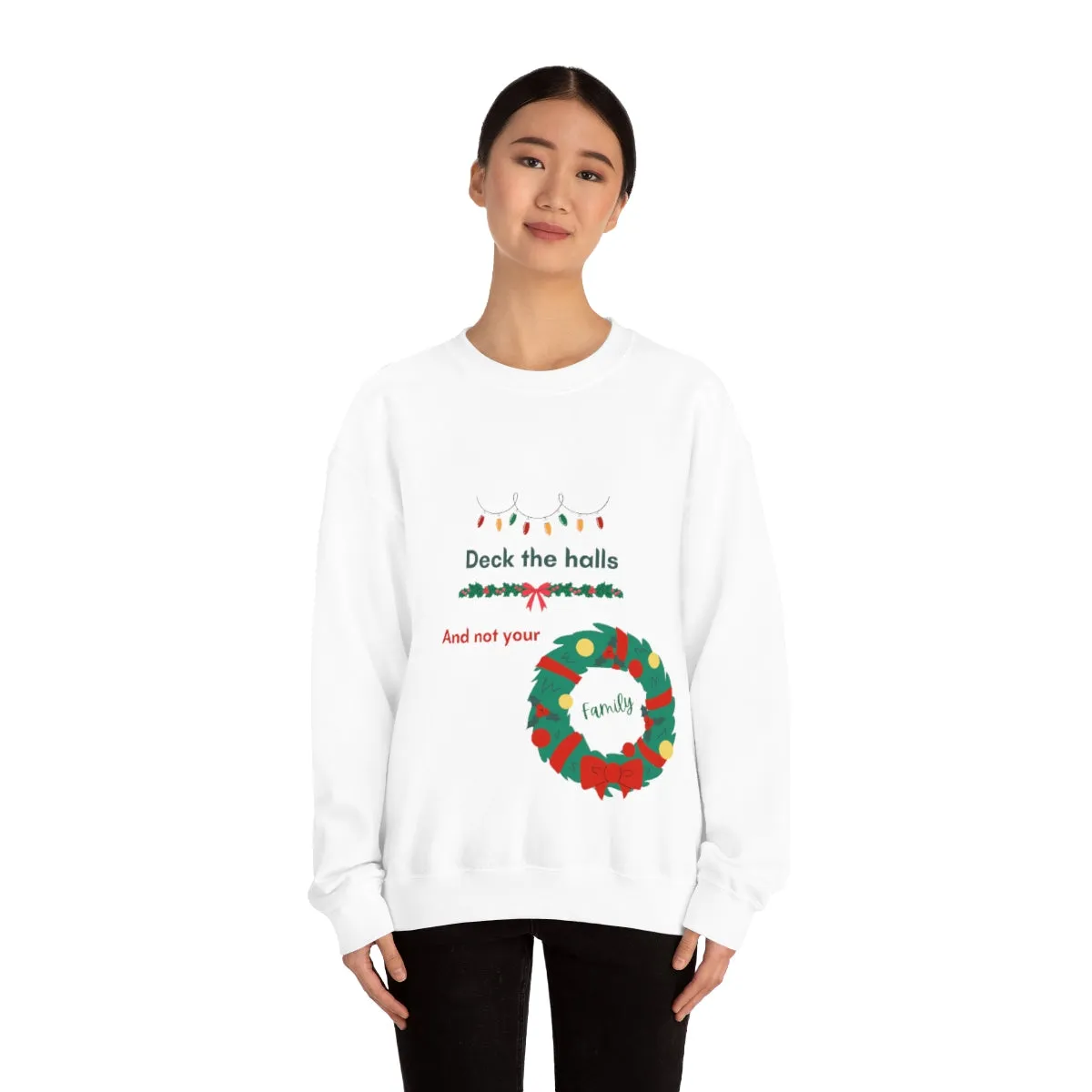 deck the halls Unisex Heavy Blend™ Crewneck Sweatshirt