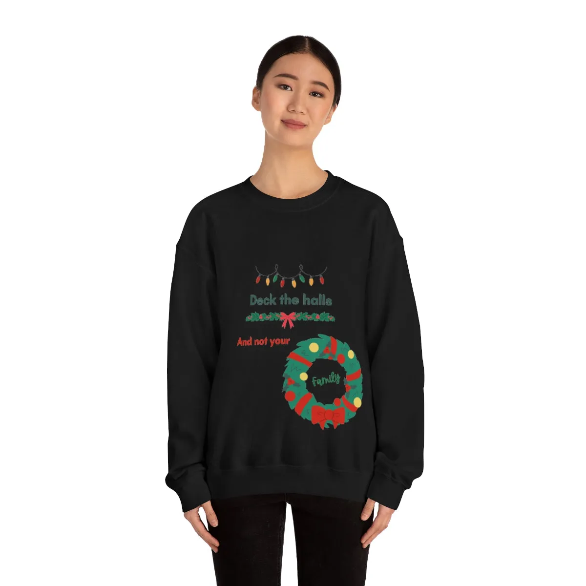 deck the halls Unisex Heavy Blend™ Crewneck Sweatshirt