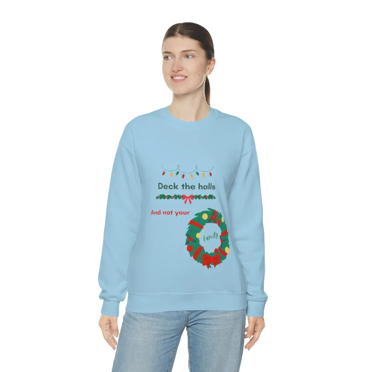 deck the halls Unisex Heavy Blend™ Crewneck Sweatshirt