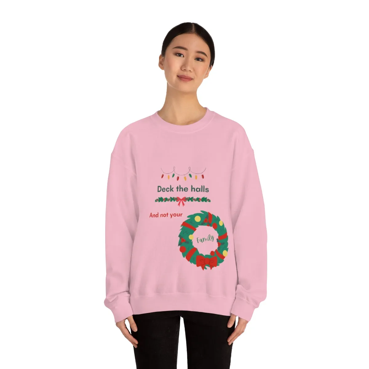 deck the halls Unisex Heavy Blend™ Crewneck Sweatshirt