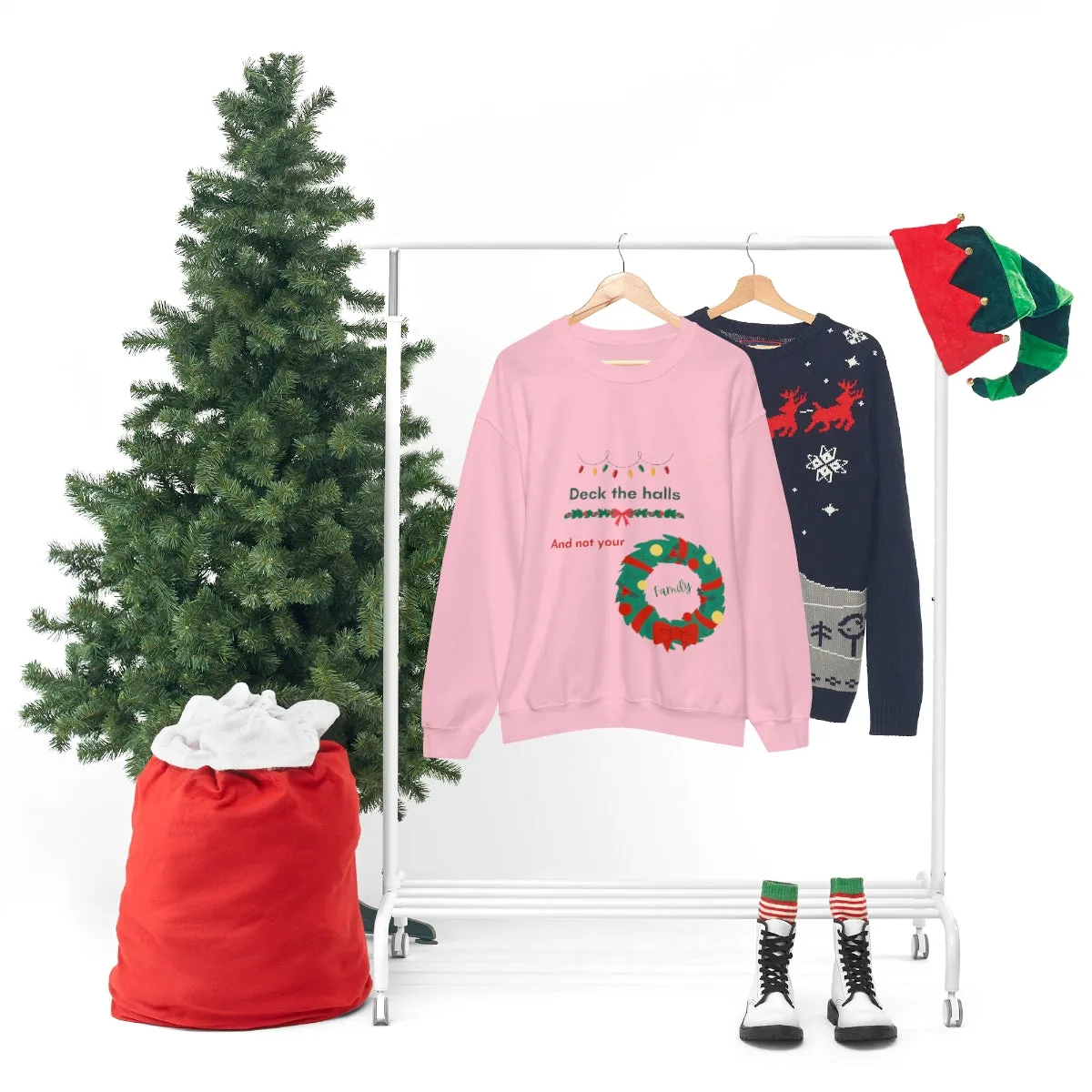 deck the halls Unisex Heavy Blend™ Crewneck Sweatshirt