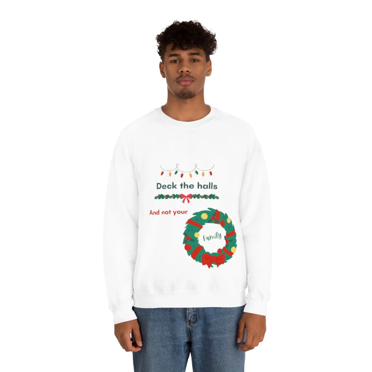 deck the halls Unisex Heavy Blend™ Crewneck Sweatshirt