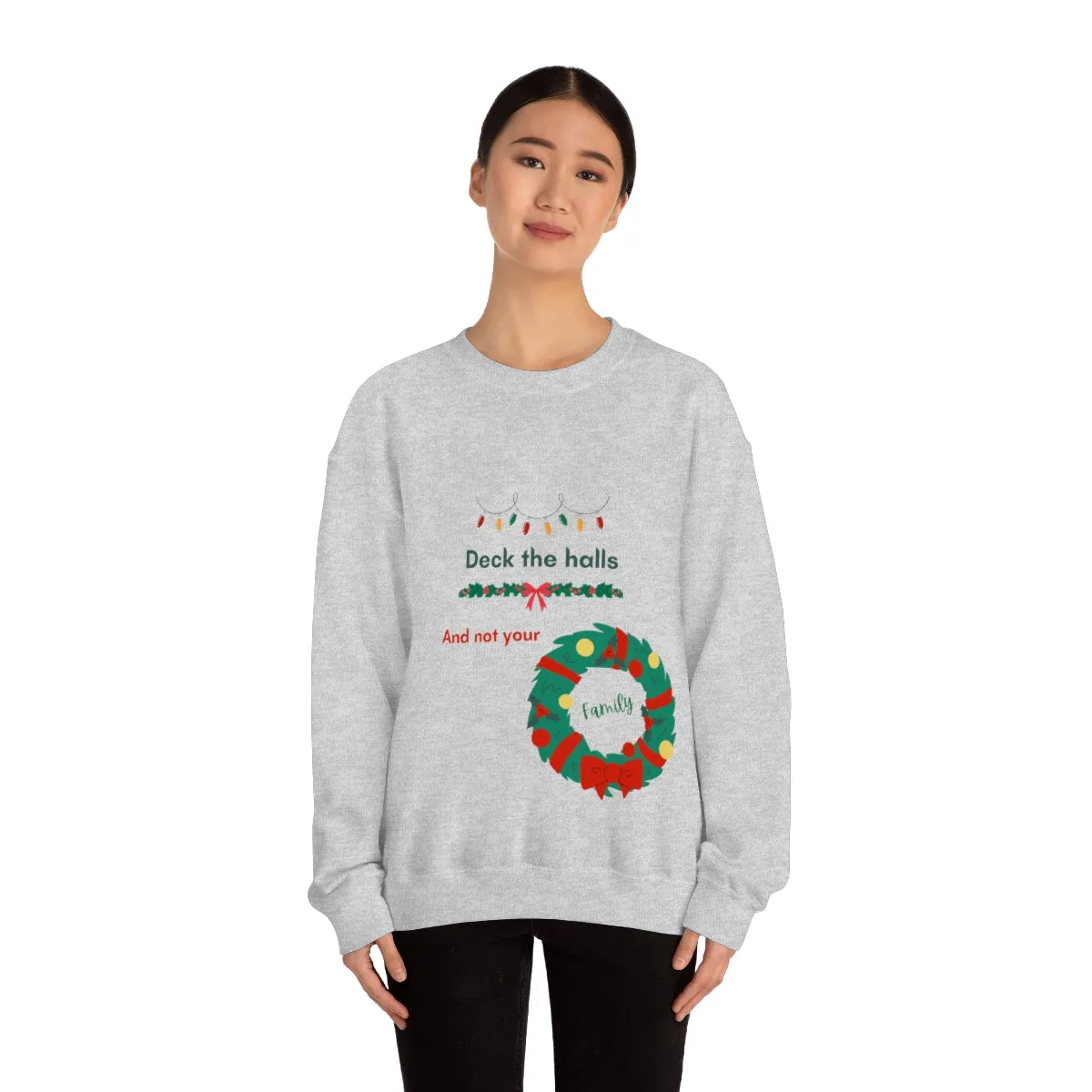 deck the halls Unisex Heavy Blend™ Crewneck Sweatshirt