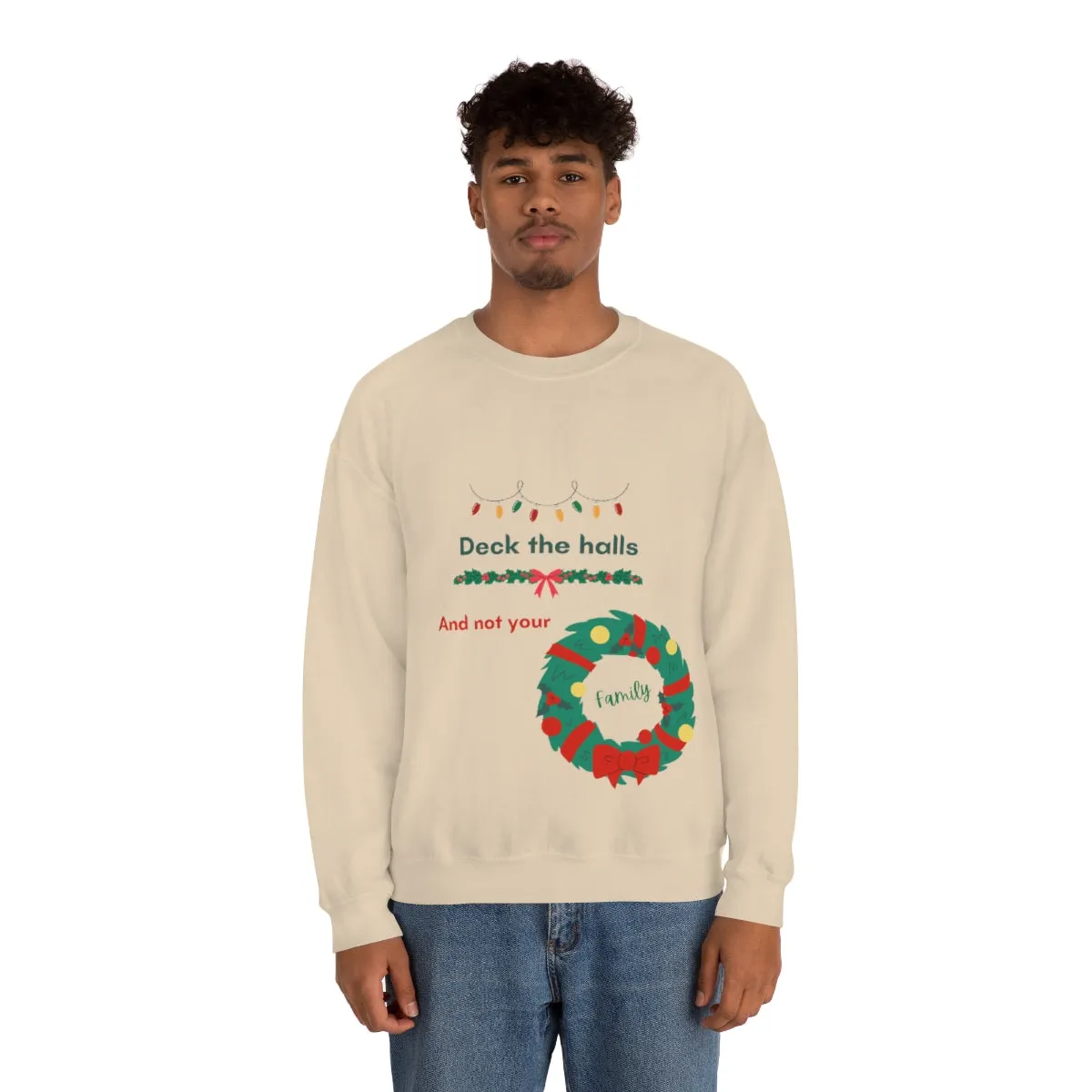 deck the halls Unisex Heavy Blend™ Crewneck Sweatshirt