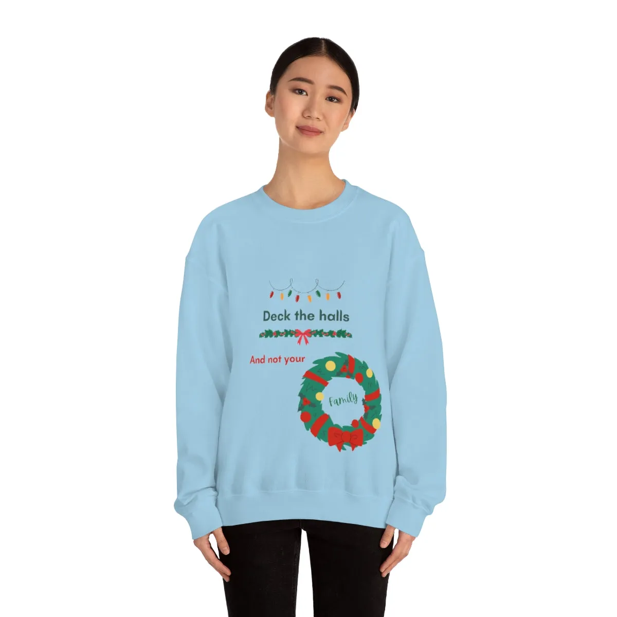 deck the halls Unisex Heavy Blend™ Crewneck Sweatshirt