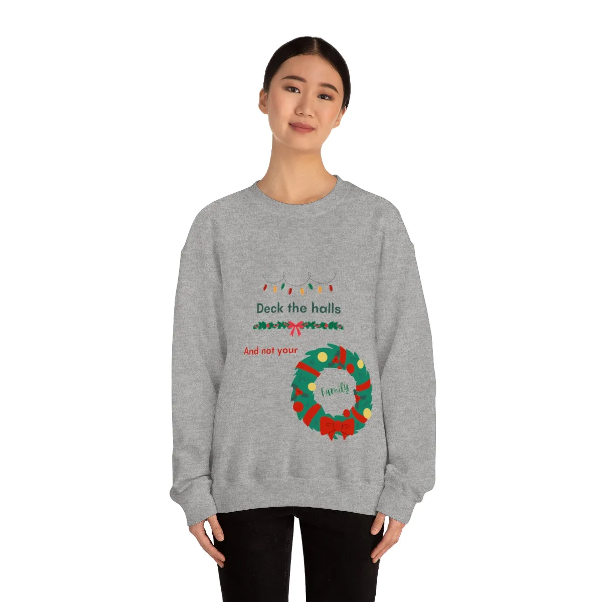 deck the halls Unisex Heavy Blend™ Crewneck Sweatshirt