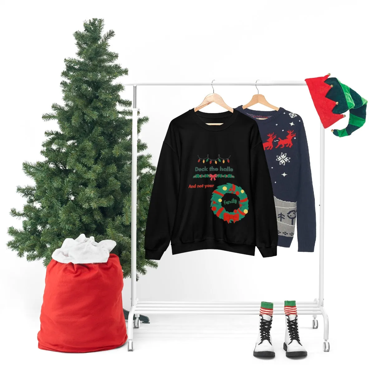 deck the halls Unisex Heavy Blend™ Crewneck Sweatshirt