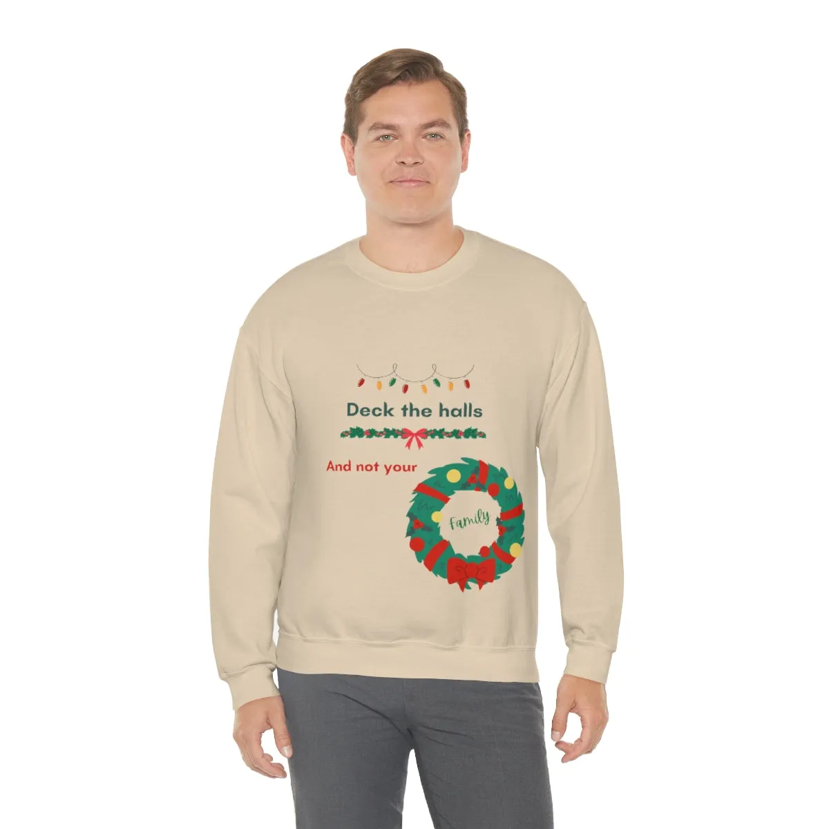 deck the halls Unisex Heavy Blend™ Crewneck Sweatshirt