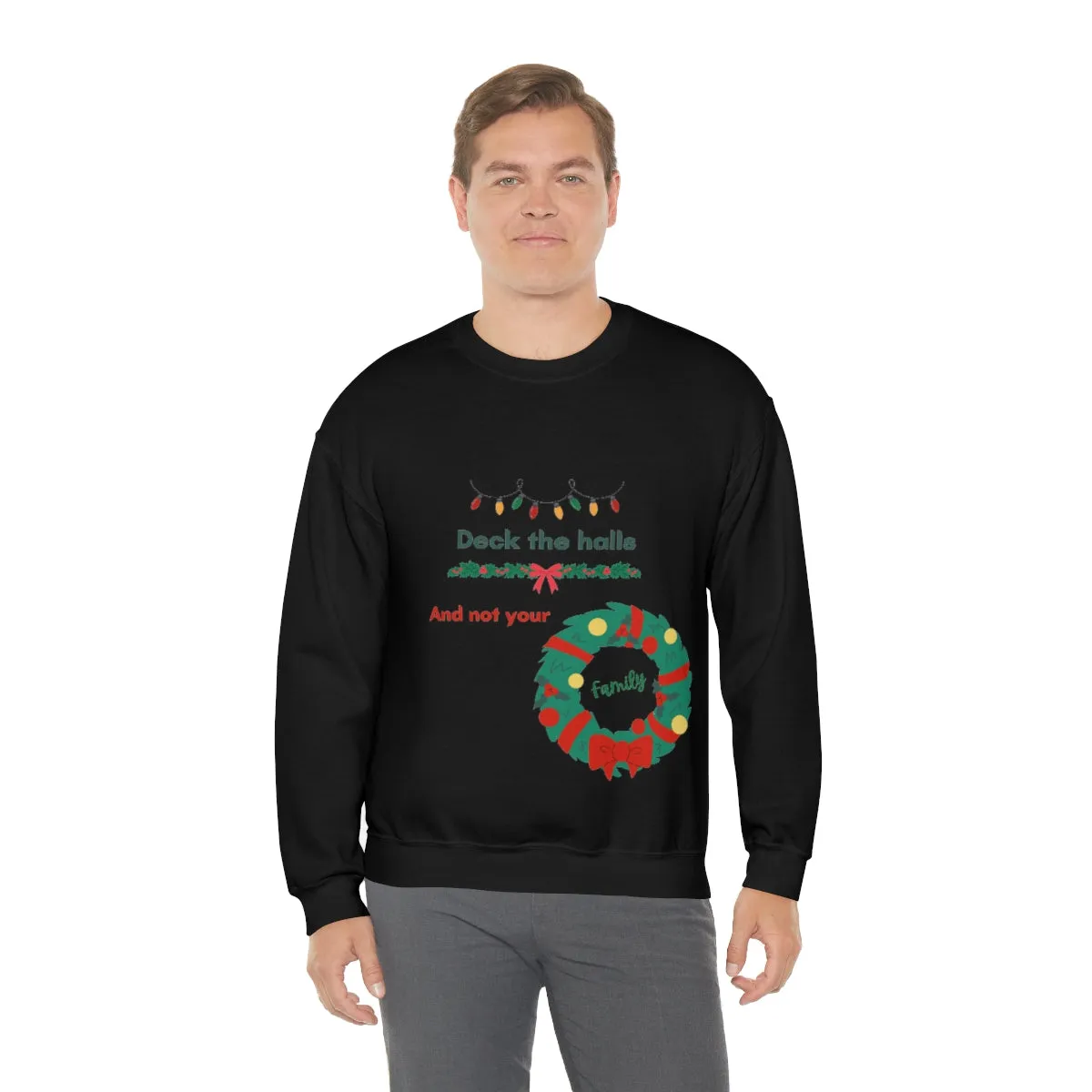 deck the halls Unisex Heavy Blend™ Crewneck Sweatshirt