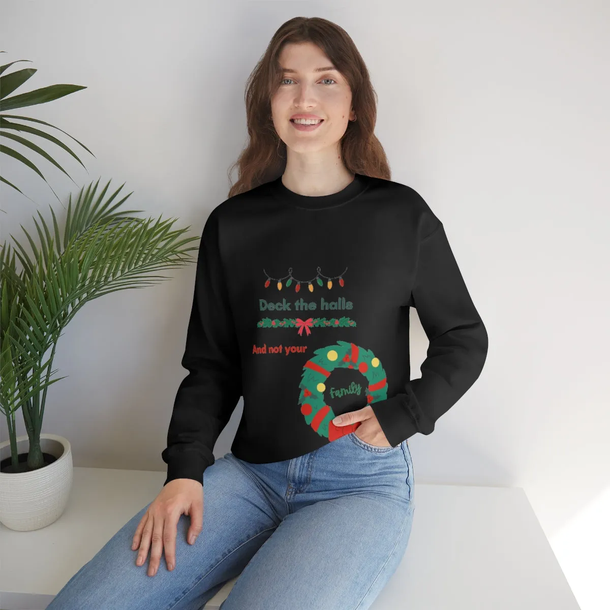 deck the halls Unisex Heavy Blend™ Crewneck Sweatshirt