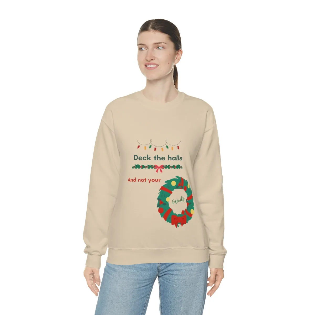 deck the halls Unisex Heavy Blend™ Crewneck Sweatshirt