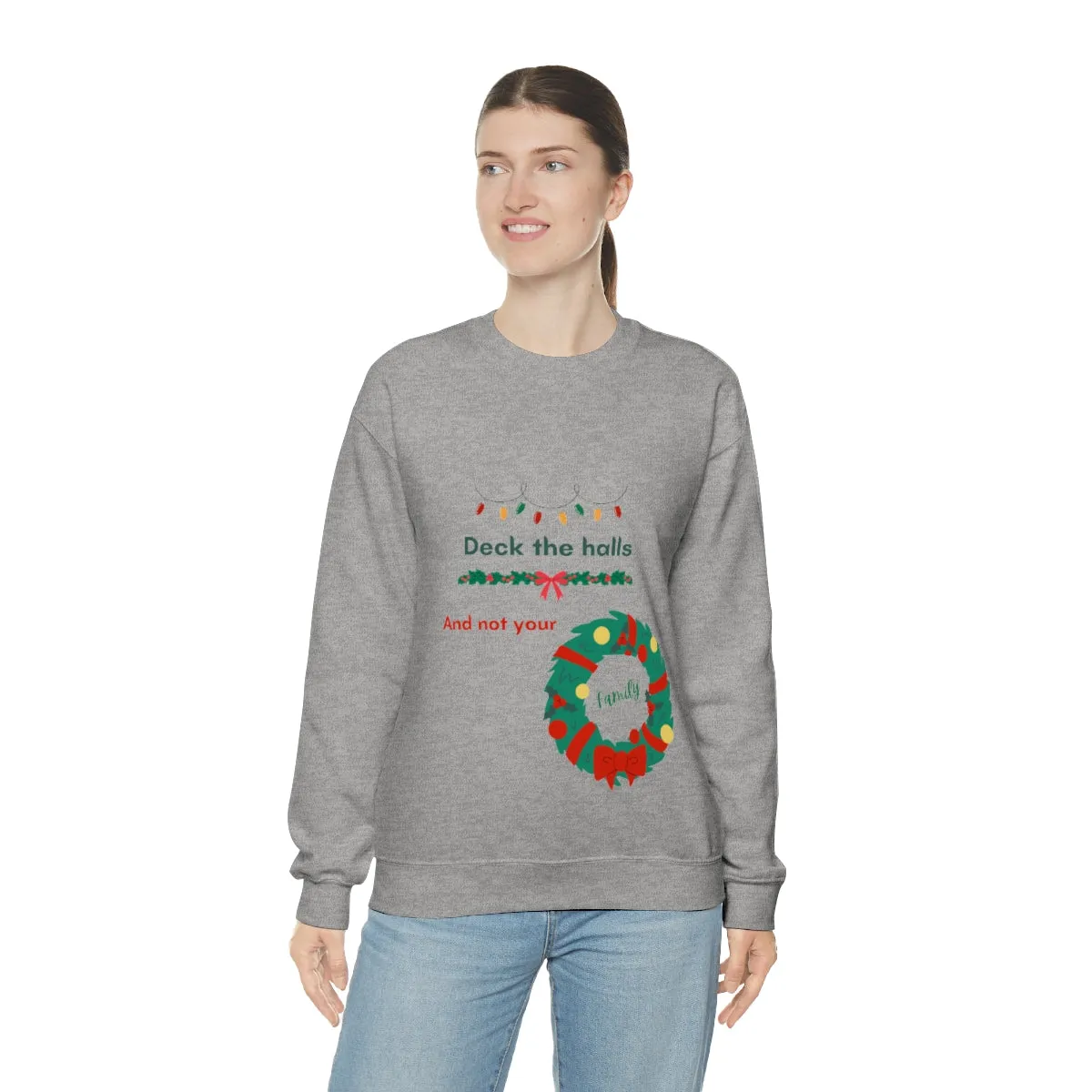 deck the halls Unisex Heavy Blend™ Crewneck Sweatshirt