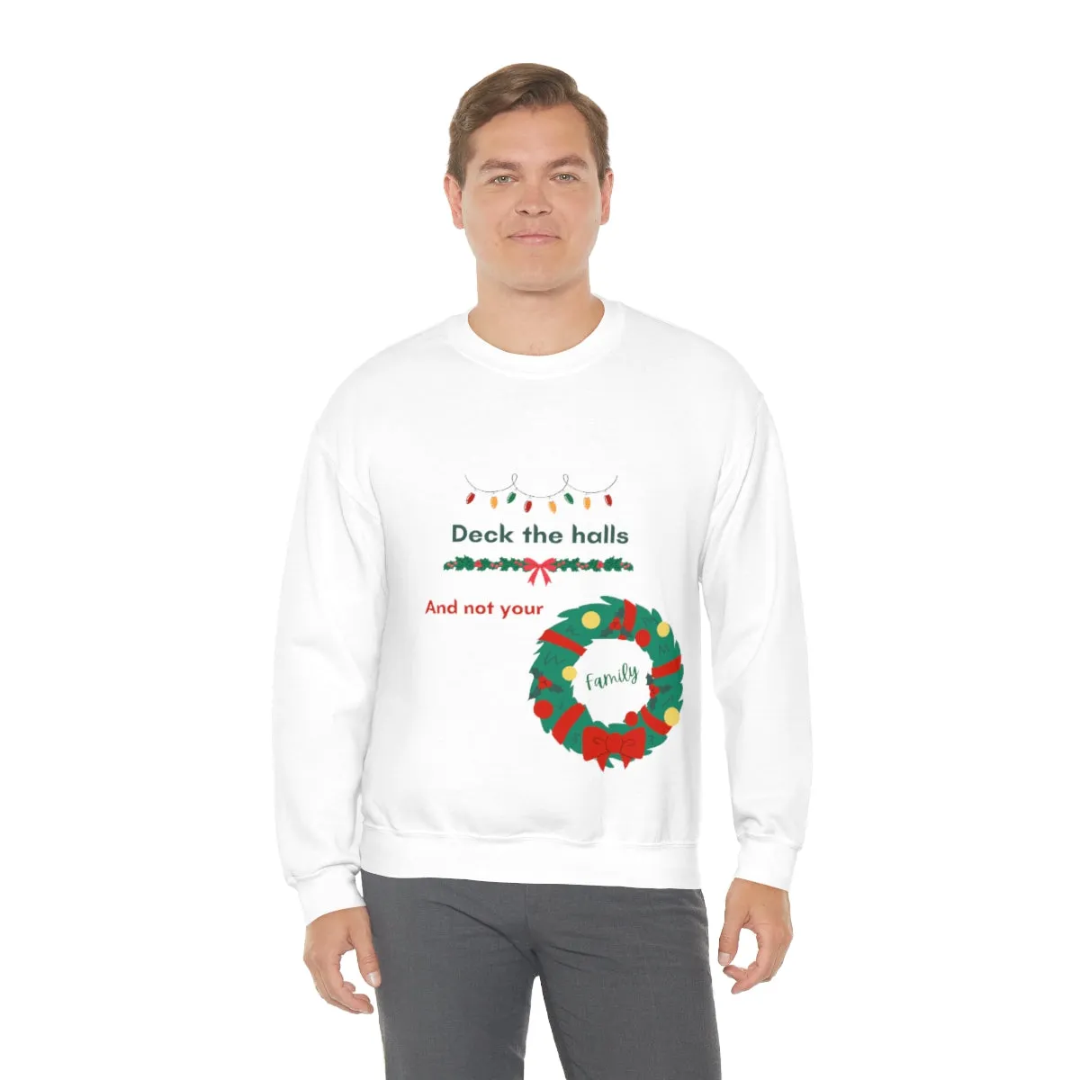 deck the halls Unisex Heavy Blend™ Crewneck Sweatshirt