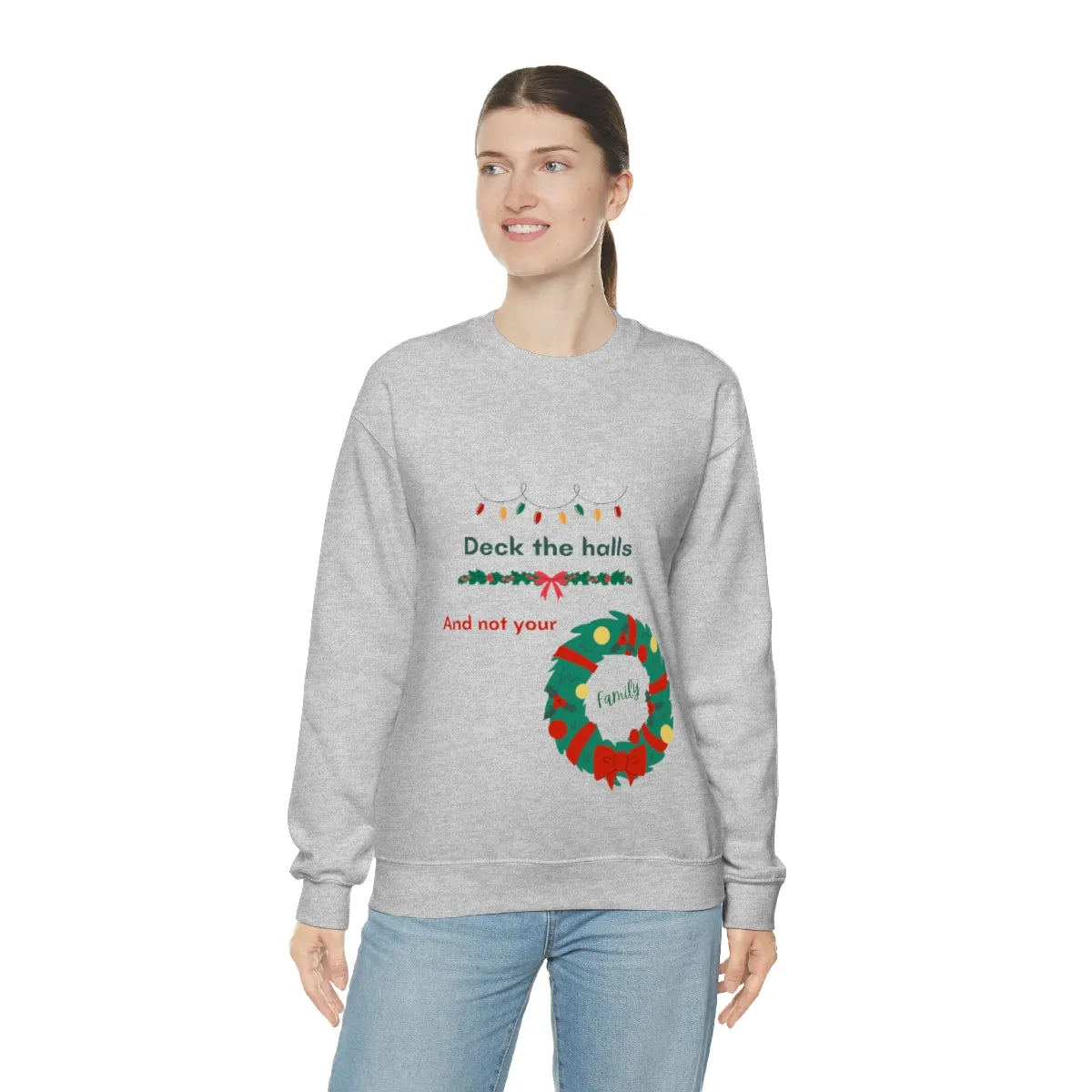 deck the halls Unisex Heavy Blend™ Crewneck Sweatshirt