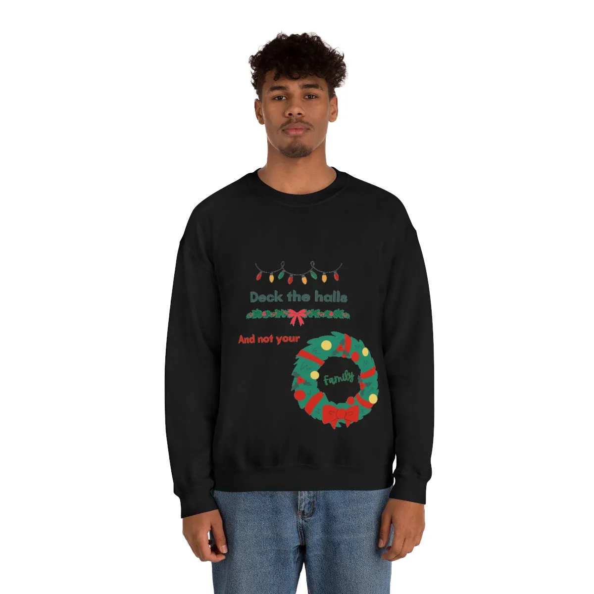 deck the halls Unisex Heavy Blend™ Crewneck Sweatshirt