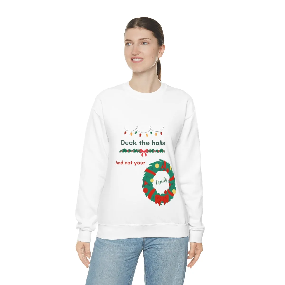 deck the halls Unisex Heavy Blend™ Crewneck Sweatshirt