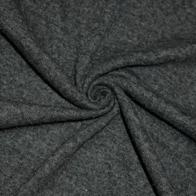 Deep Heather Gray 1x1 rib Knit Fabric