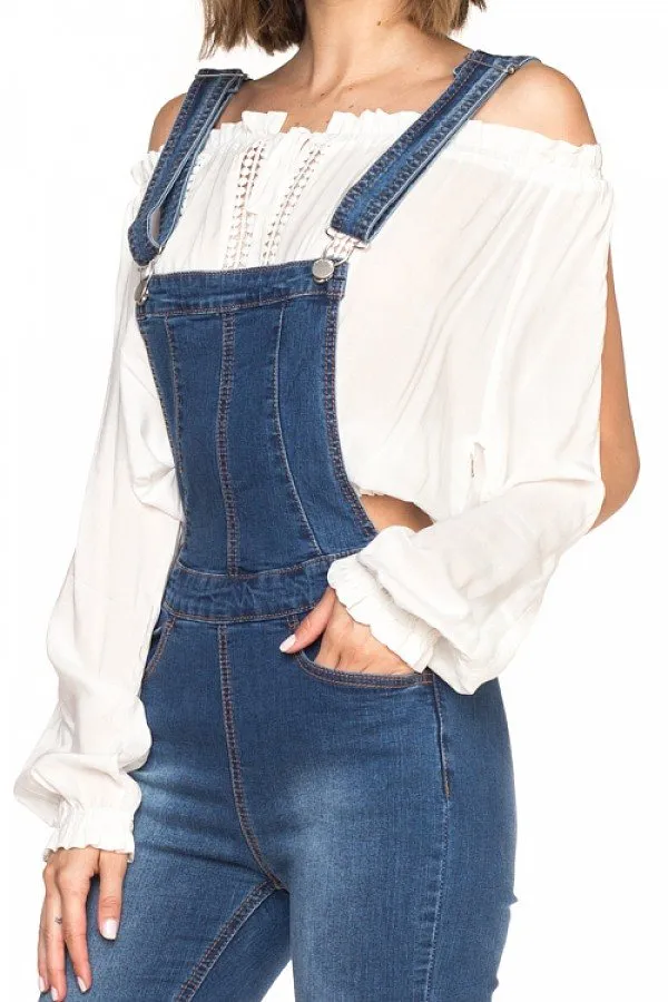 Denim Overalls Pants