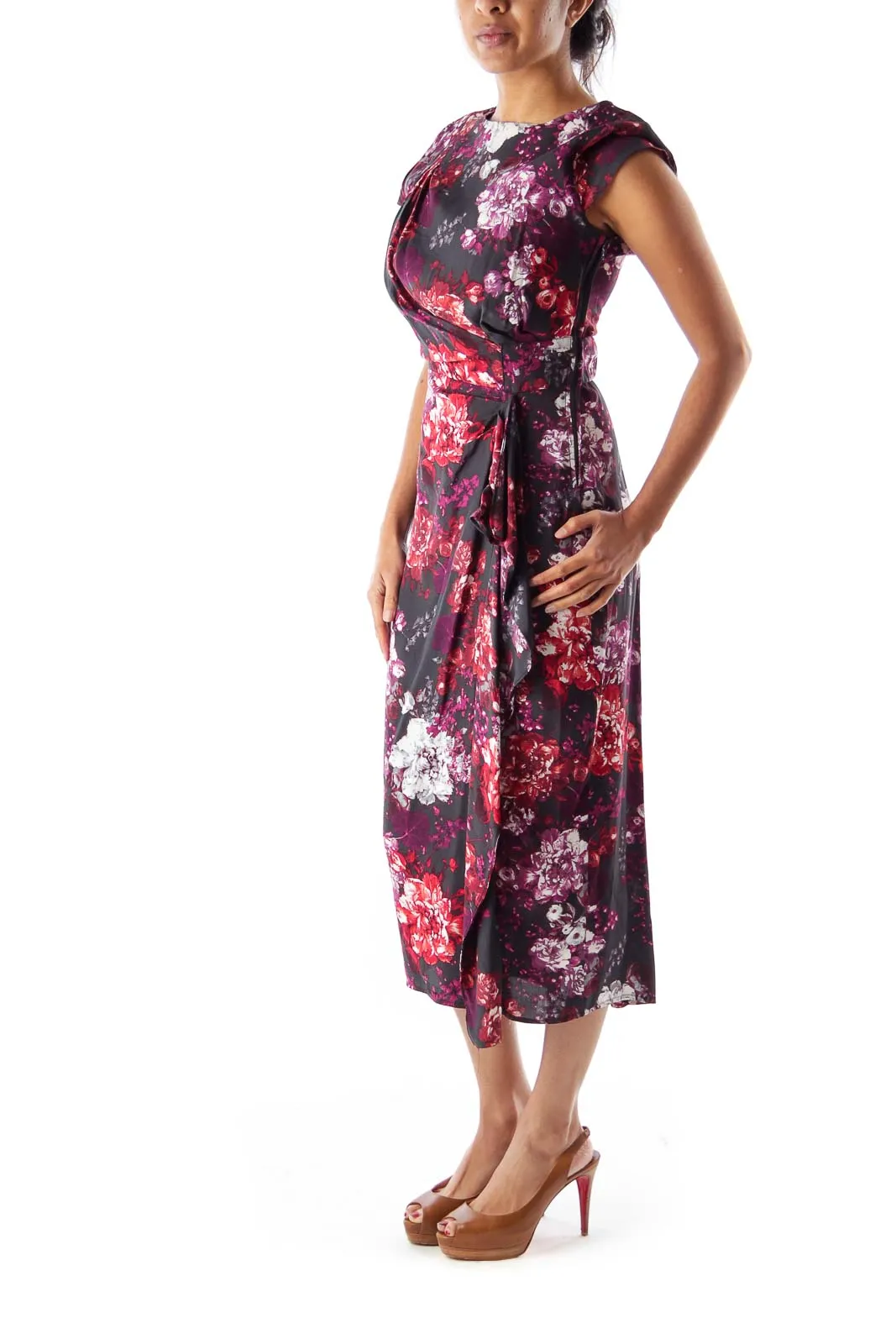 Floral Print Midi Dress