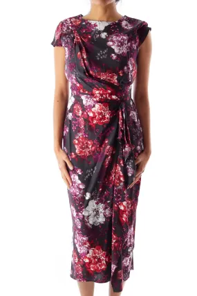 Floral Print Midi Dress