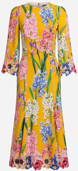 Floral Printed Cady Dress