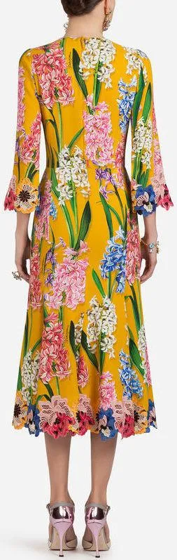 Floral Printed Cady Dress