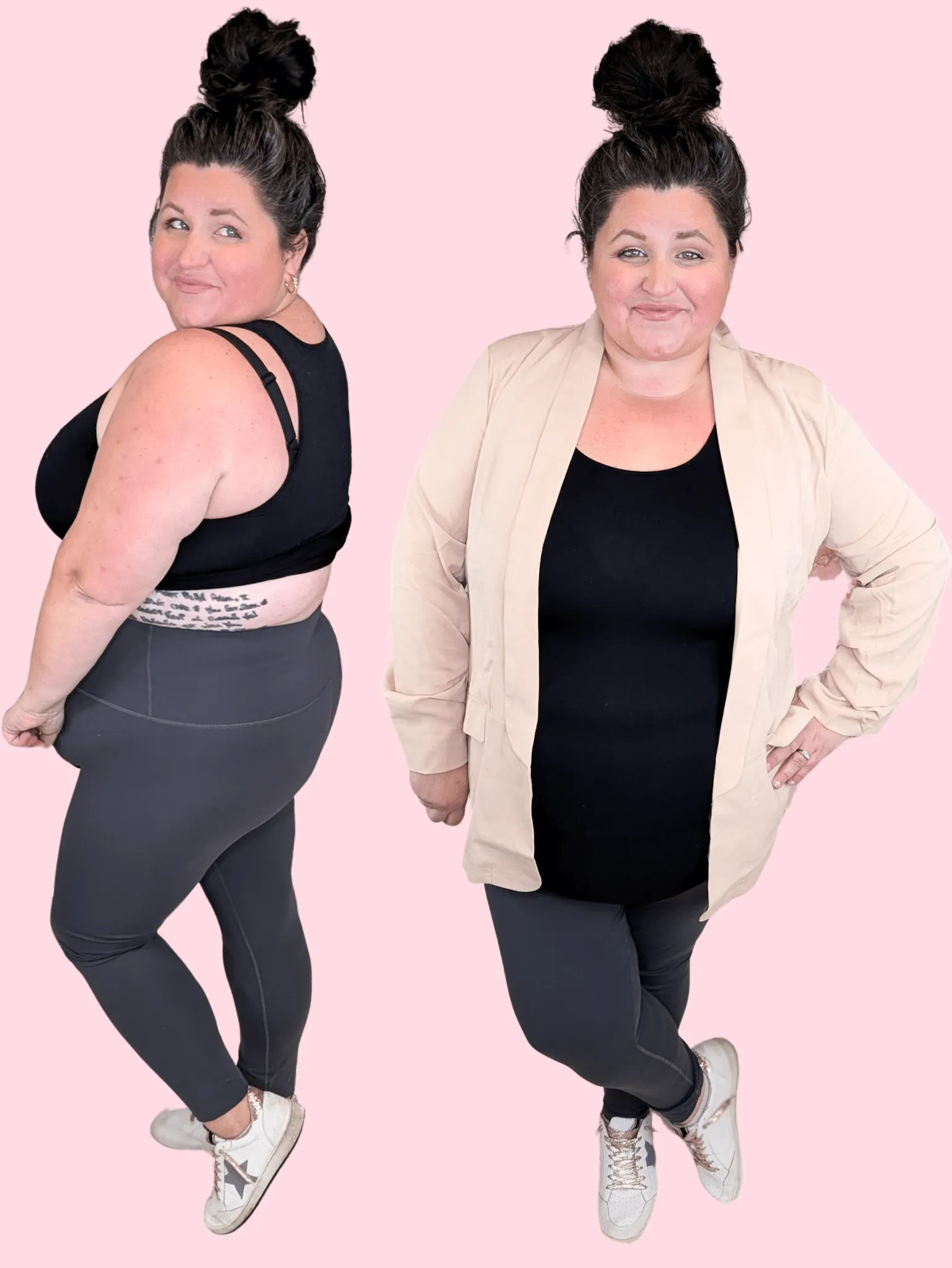 Full Length High Rise Leggings in Charcoal