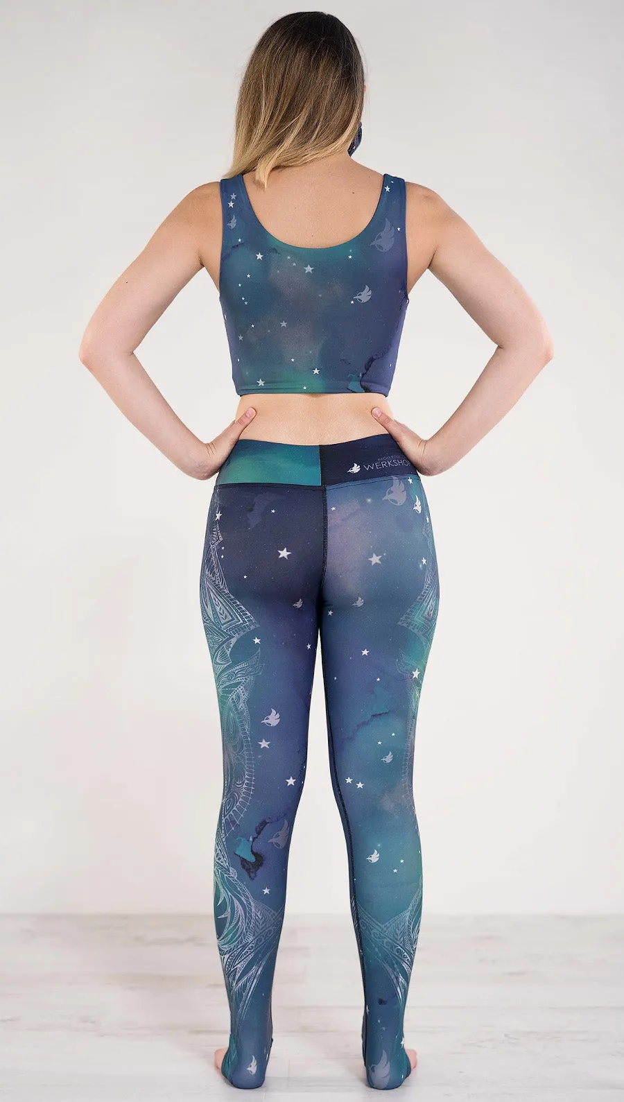 Galactic Azure - Full Length Triathlon Leggings