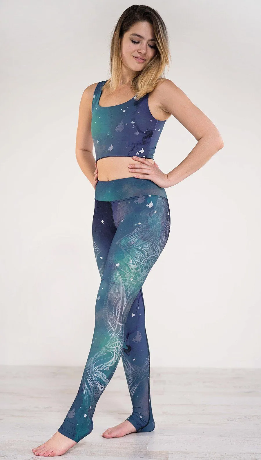 Galactic Azure - Full Length Triathlon Leggings