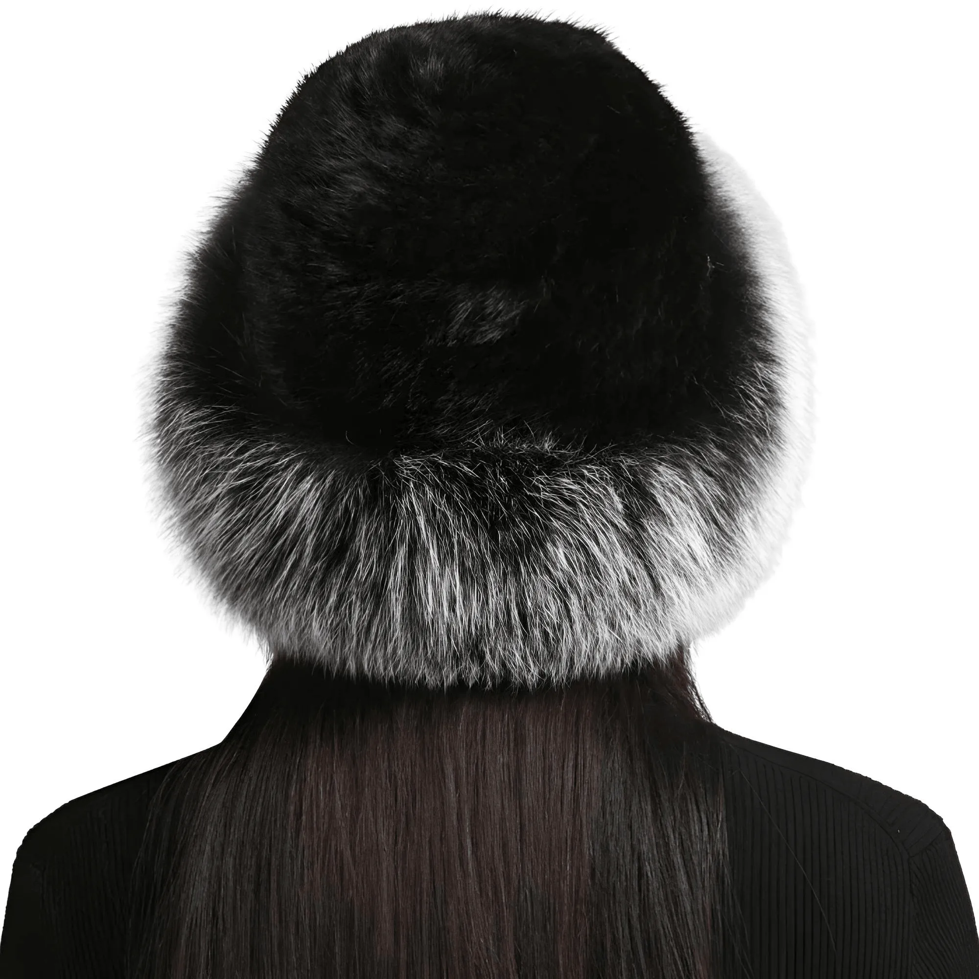 Genuine Real Natural Knitted Mink Fur Hat Cap Luxury Women's Knit Fashion Winter Headwear Warm Real Fox Fur Hats