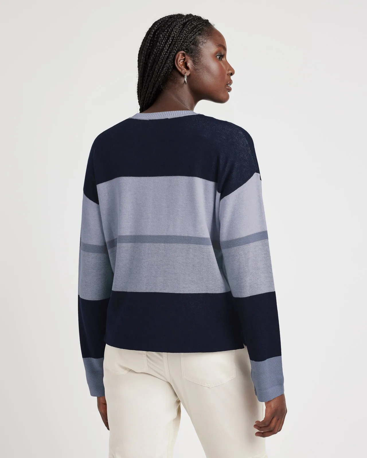 Georgie Cashblend Striped Sweater