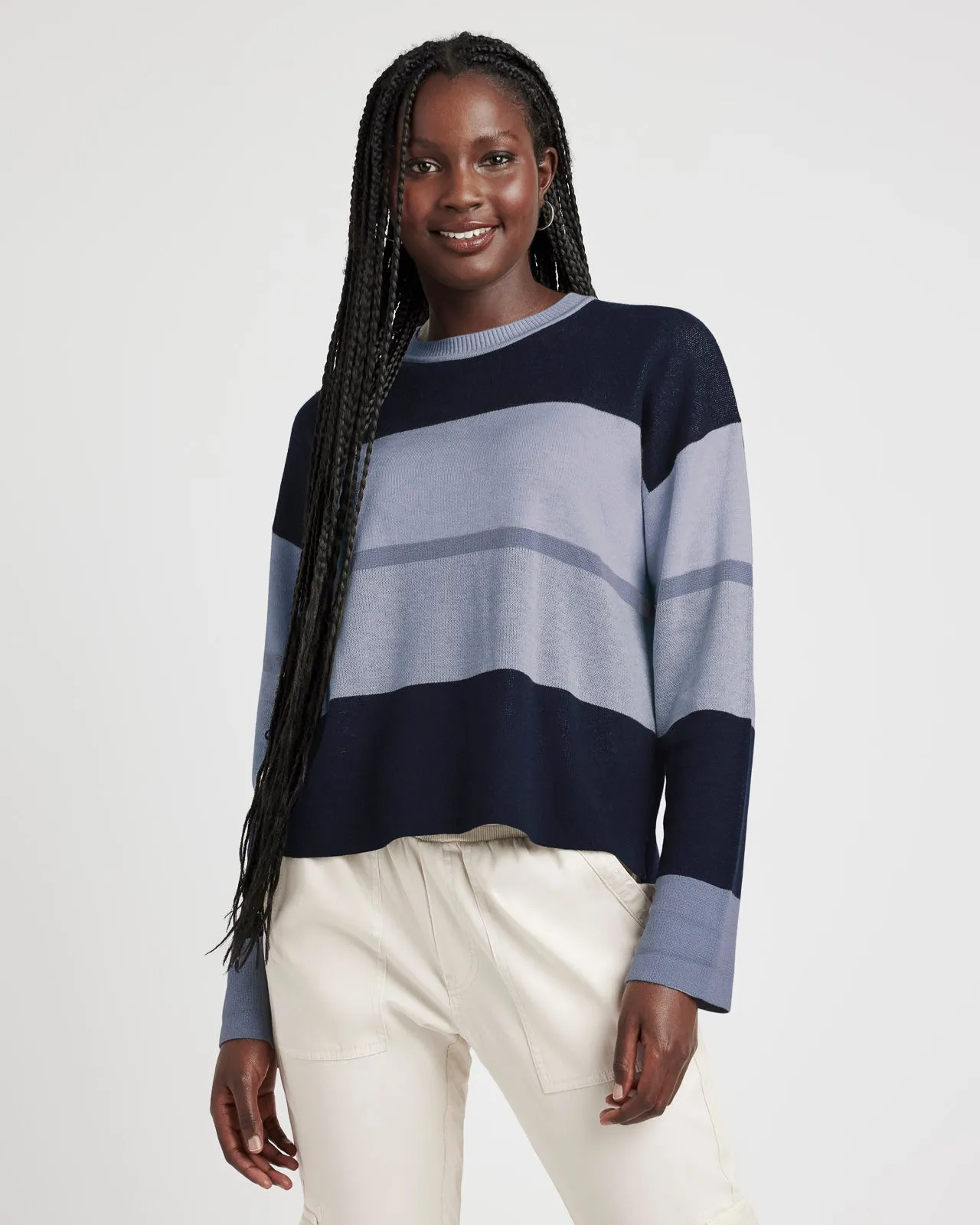 Georgie Cashblend Striped Sweater