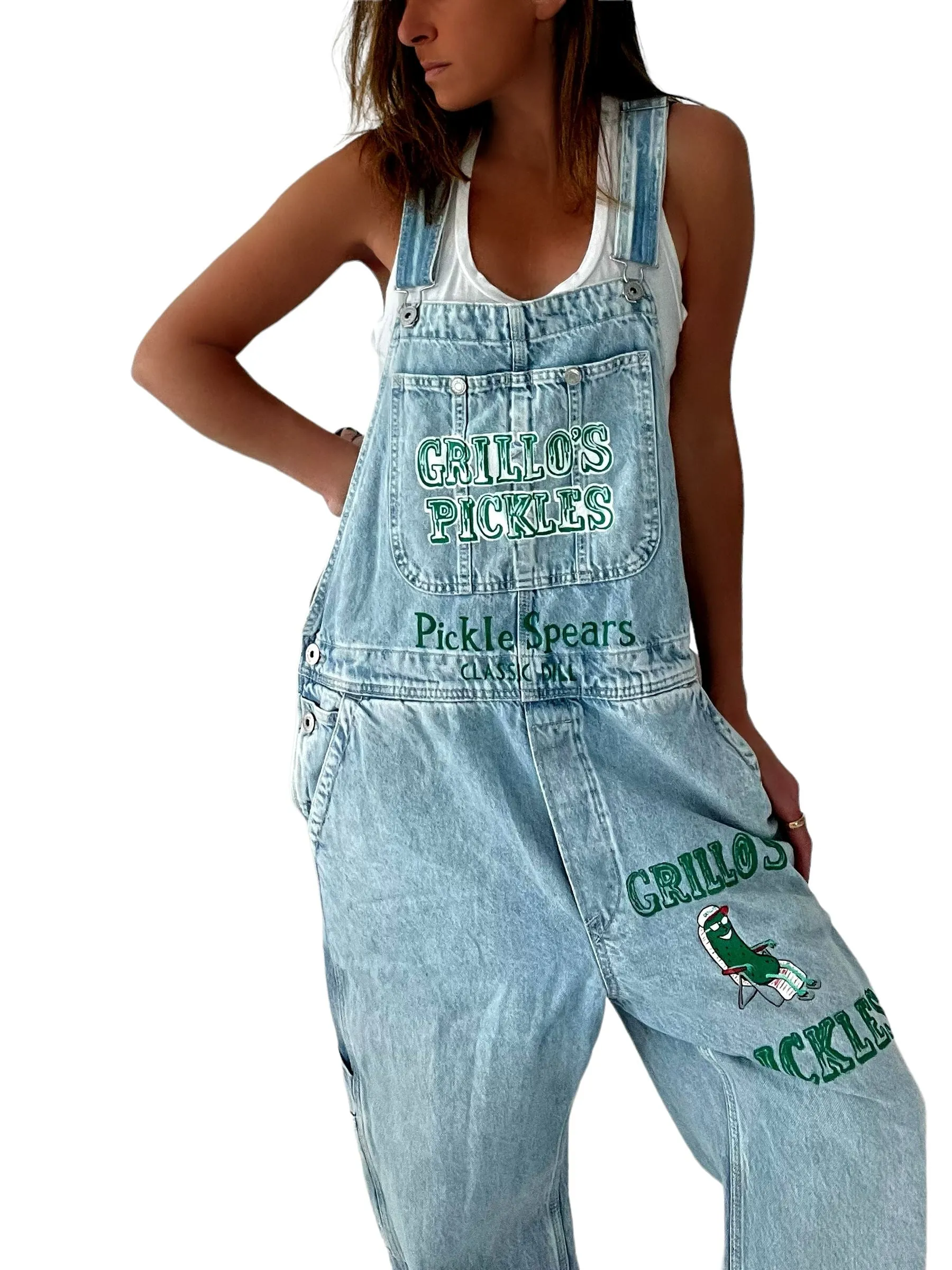 'Grillo's x W G Fresh' Painted Overalls