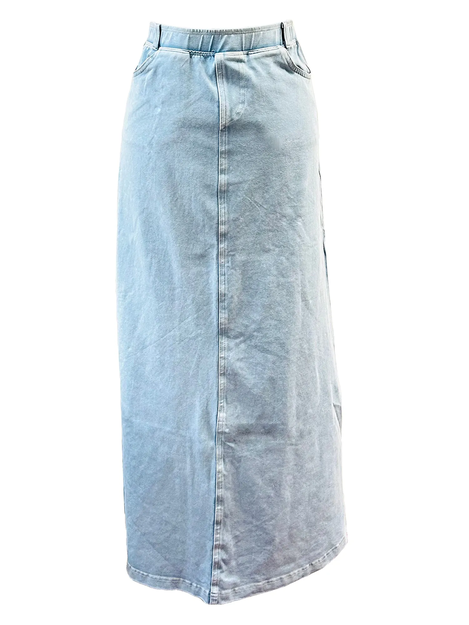 Hard Tail Denim A-Line Maxi Skirt (Style WJ-128)